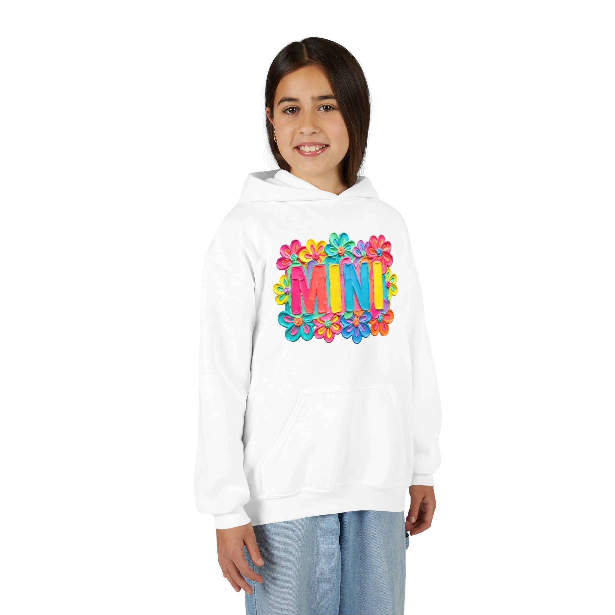 Youth Hoodie — "MINI" Colorful Floral Kids Pullover