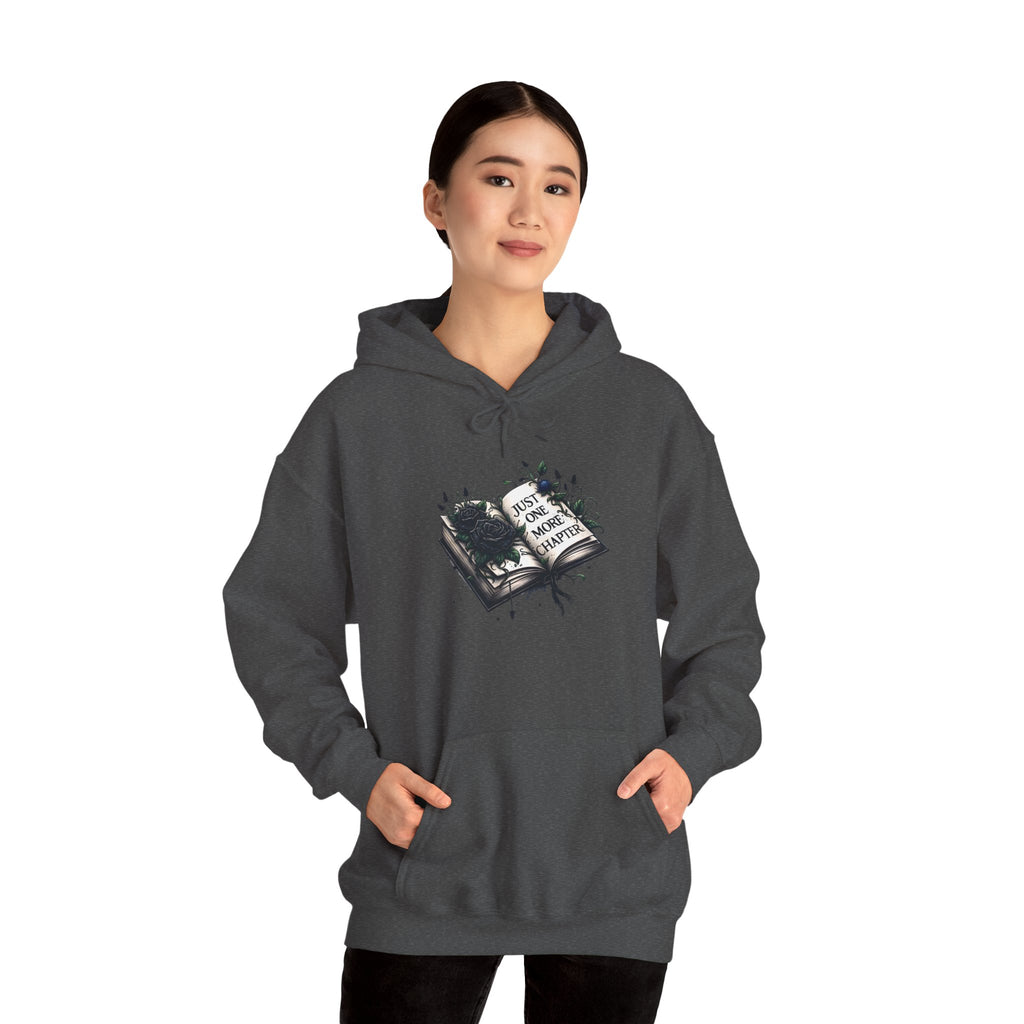 Hoodie — Open Book Illustration 'Read More Books' Cozy Literary Sweatshirt