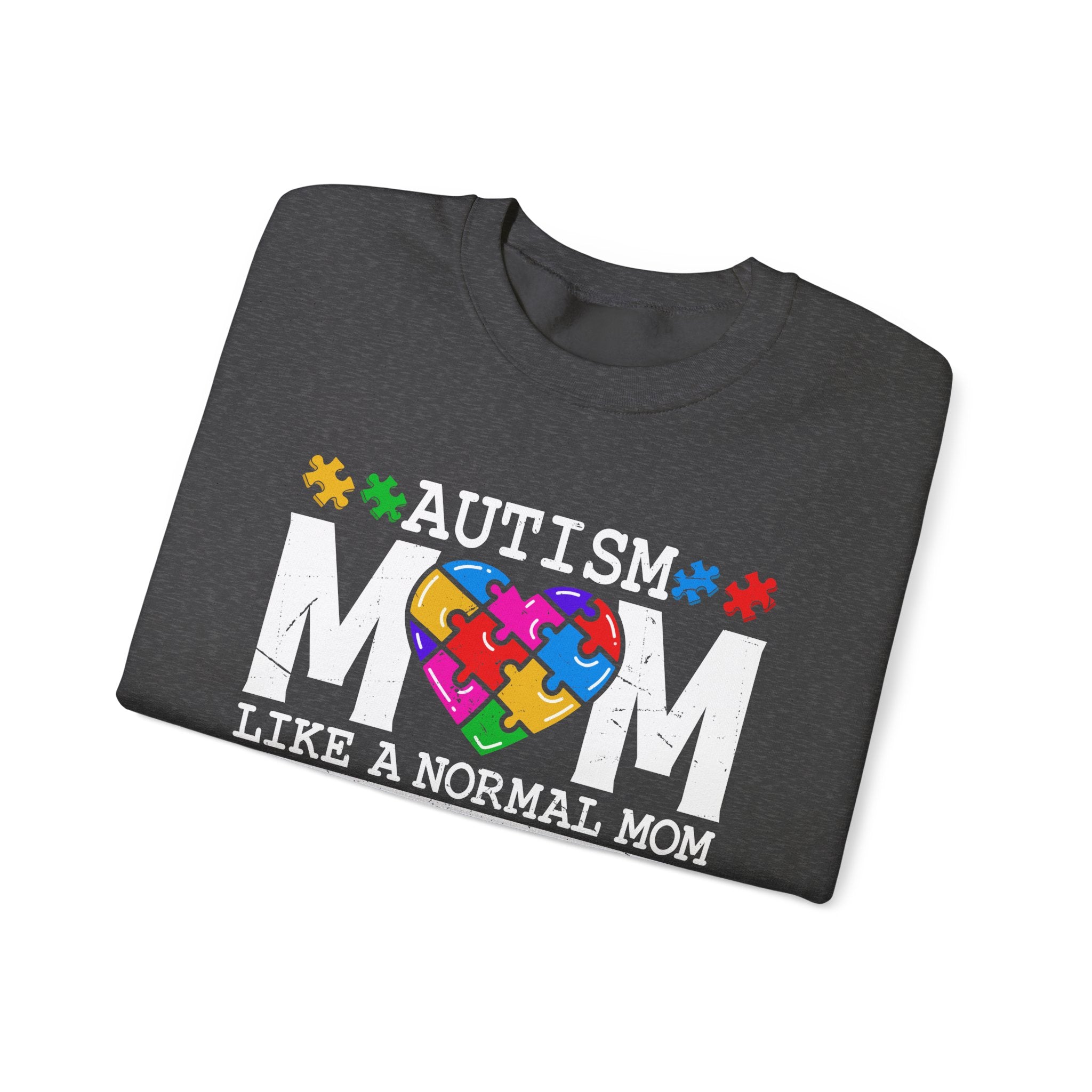 Autism Puzzle Heart Sweatshirt — STRONGER Support Crewneck