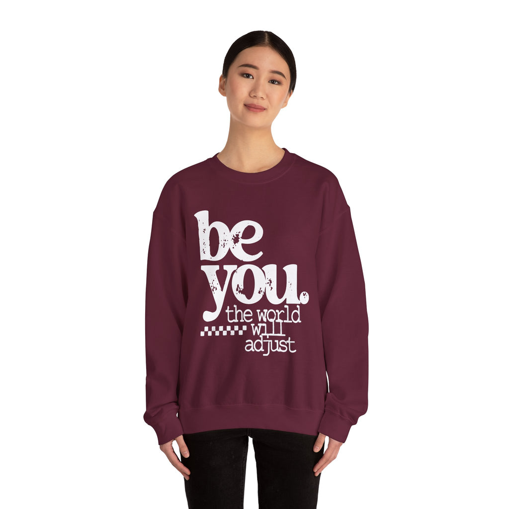 White Crewneck Sweatshirt — Classic Plain Pullover