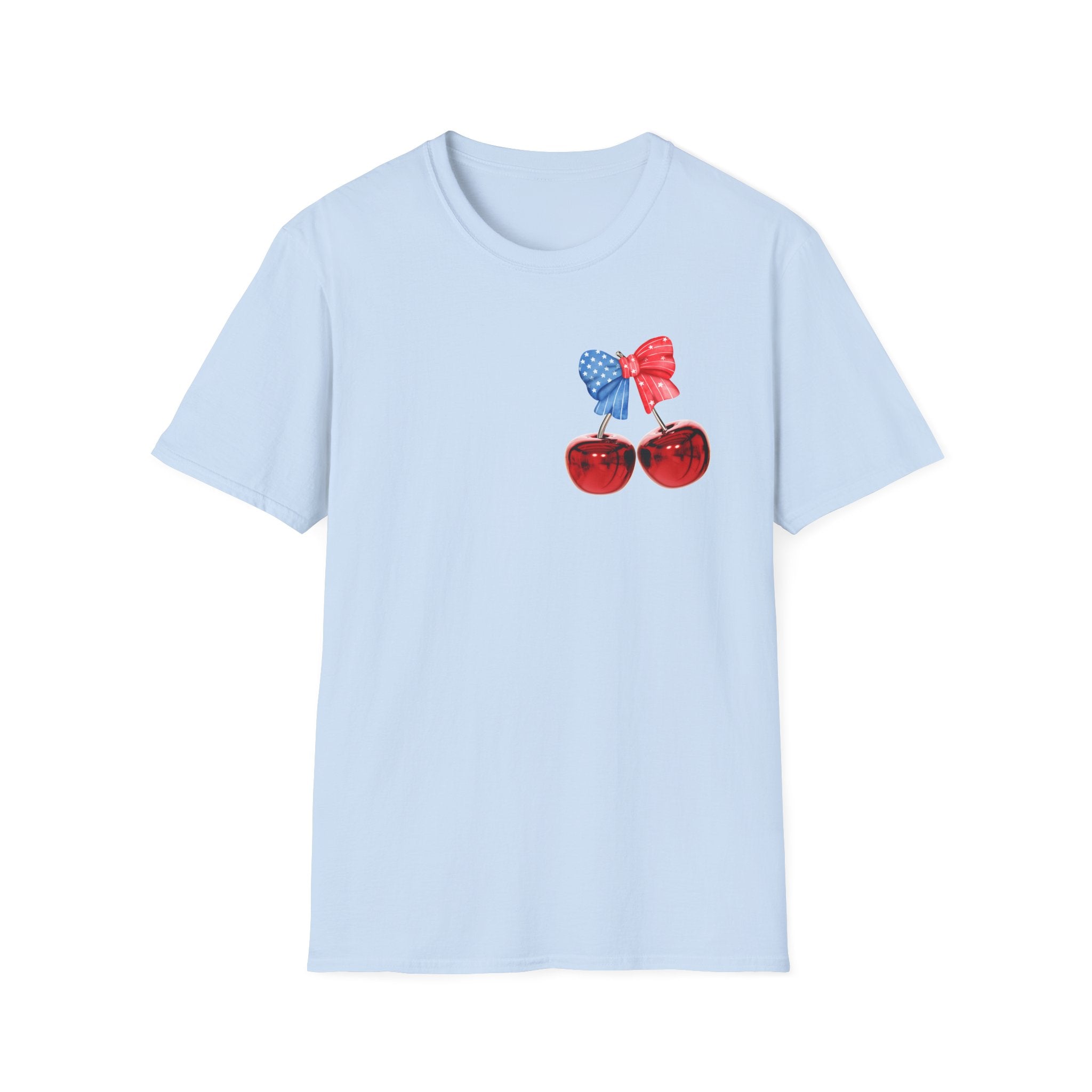 Patriotic Cherry Graphic T-Shirt
