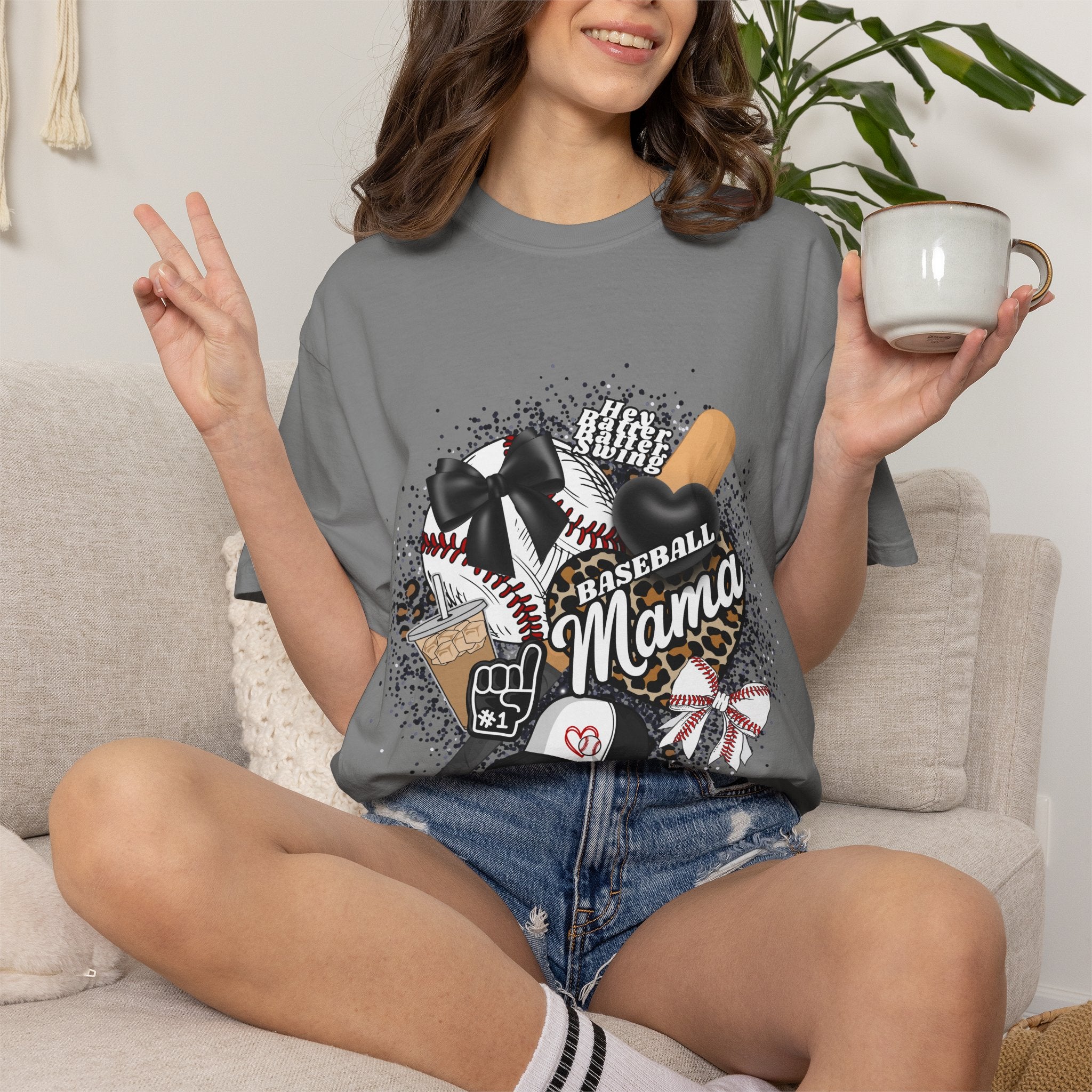 Baseball Mama T-Shirt — Vintage Bat & Glove Soft Tee