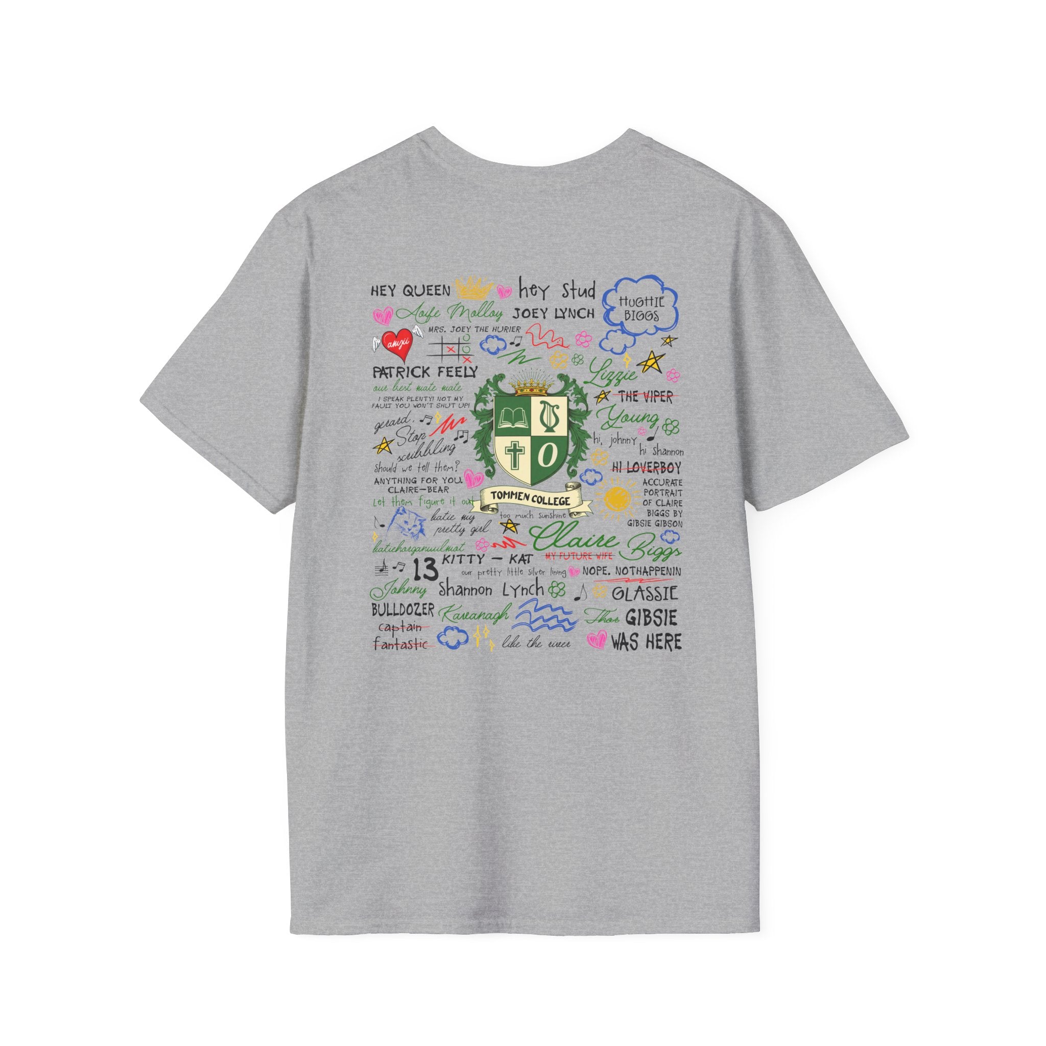 Crew Tee — 'For Keeps' Doodle Art Signature T-Shirt