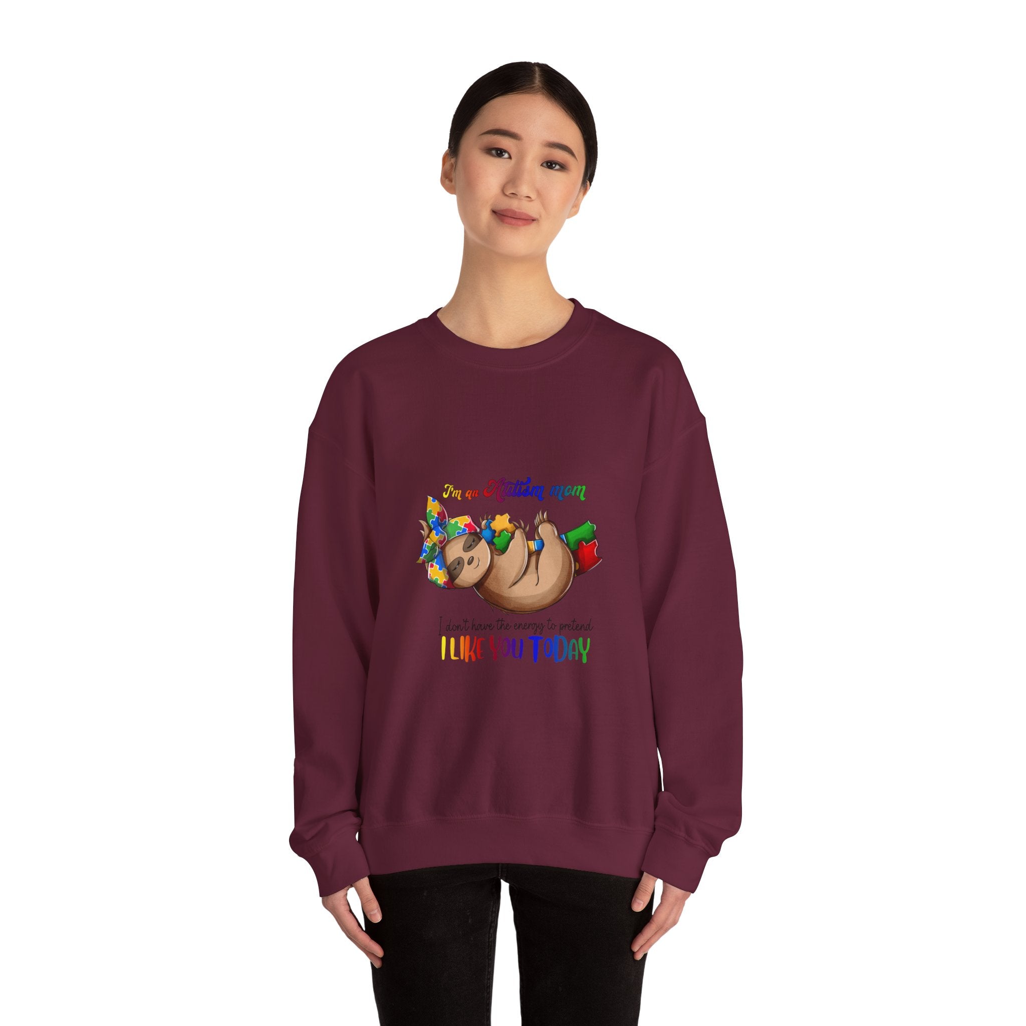 Sloth Mama Sweatshirt — "I'm a Slothin' Mama, I don't have my s*** together but I LOVED YOU TODAY" Cozy Mom Crewneck