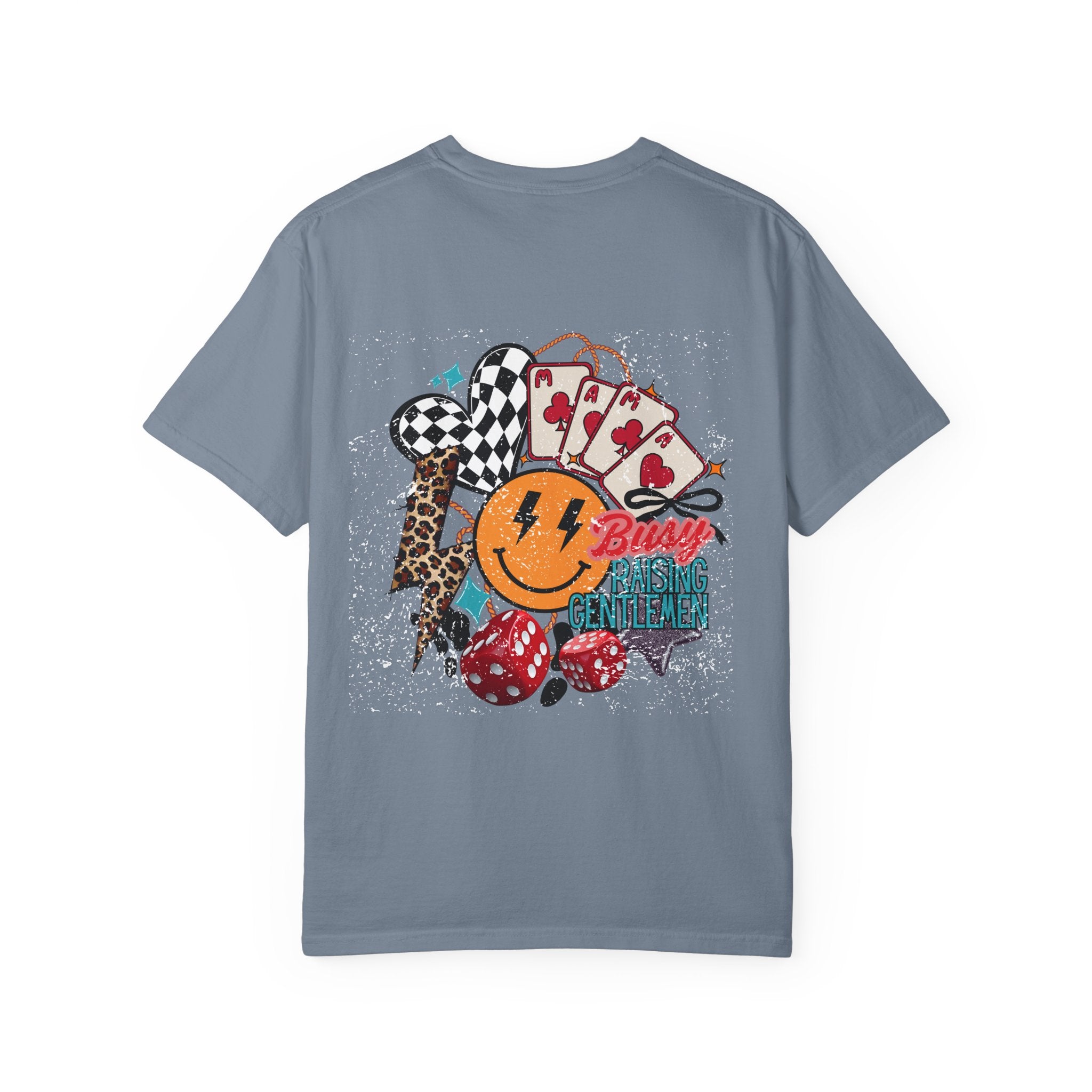 Retro Casino Smile T-Shirt – Busy Raising Hell Graphic Tee
