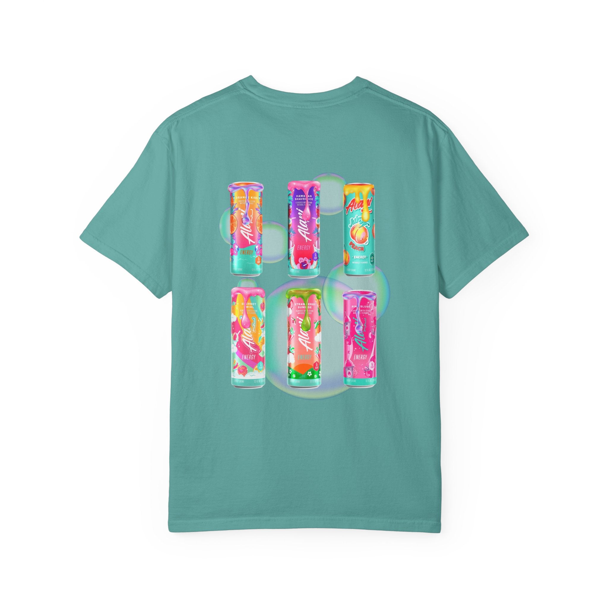 T-Shirt — Alani Nu Energy Drink Can Collage Graphic Tee