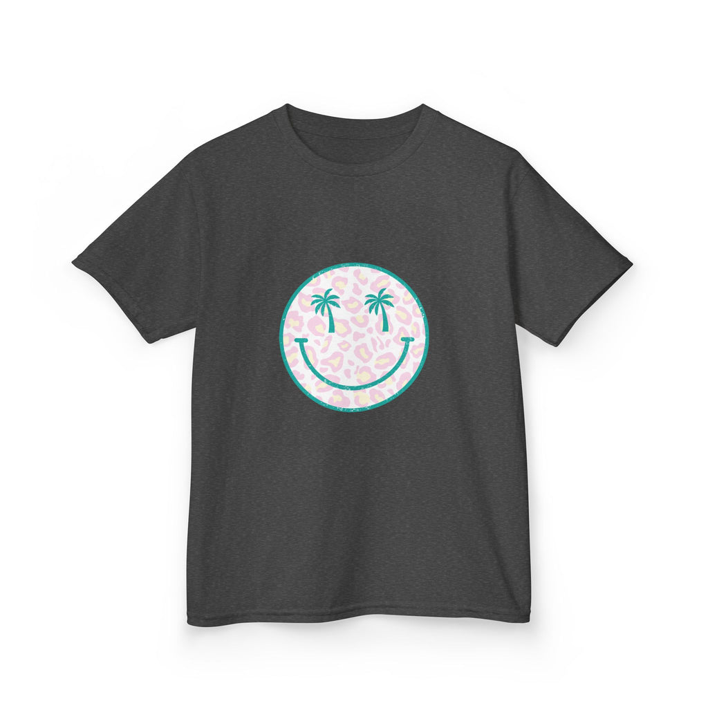 Kids Tee — Tropical Smile Palm Tree Smiley Face