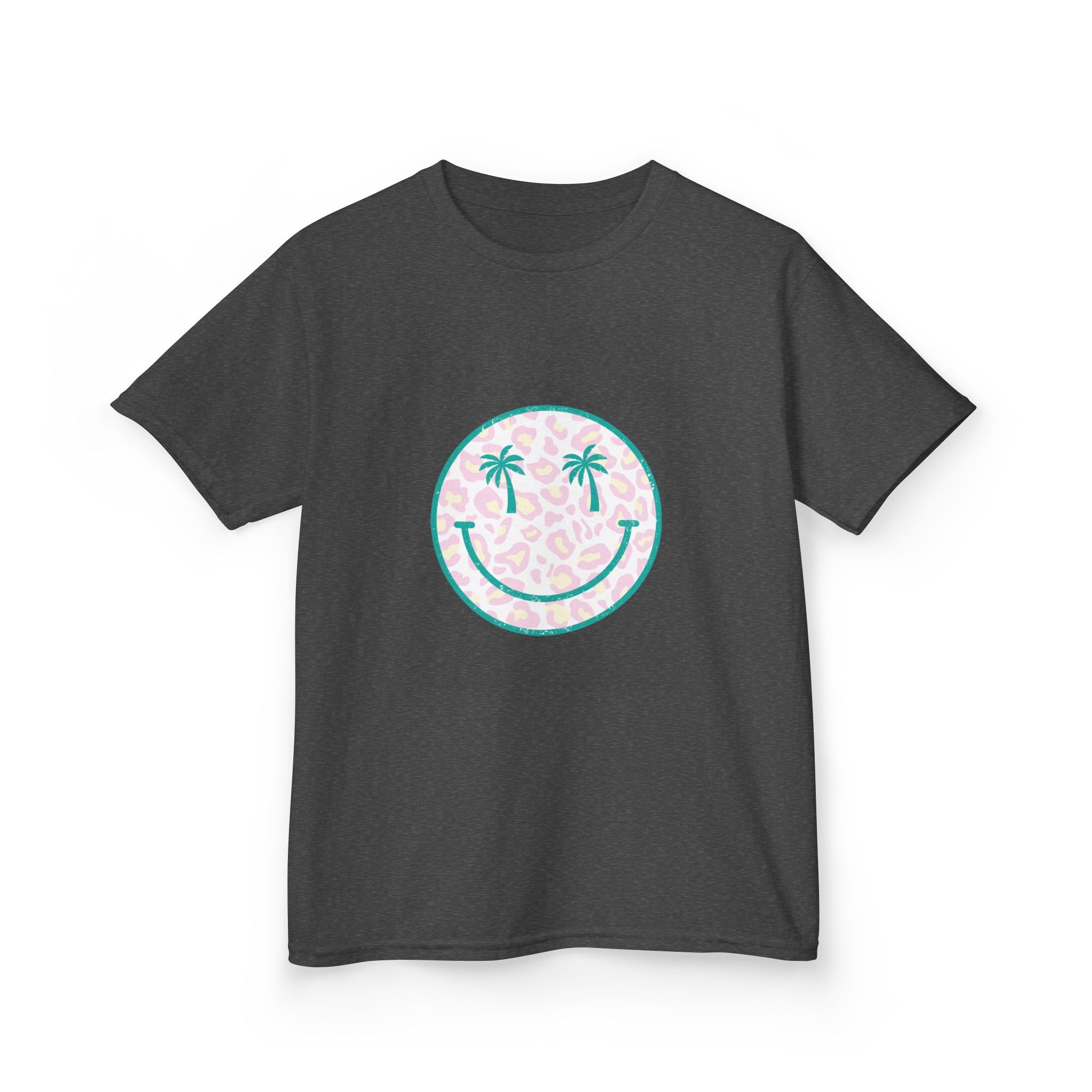 Kids Tee — Tropical Smile Palm Tree Smiley Face