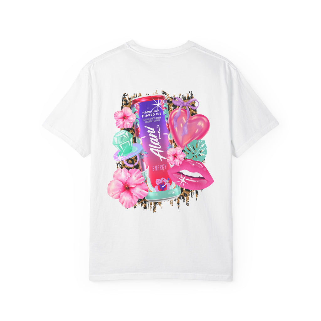 Aloha Nu Graphic T-Shirt — Tropical Hibiscus Drink Design