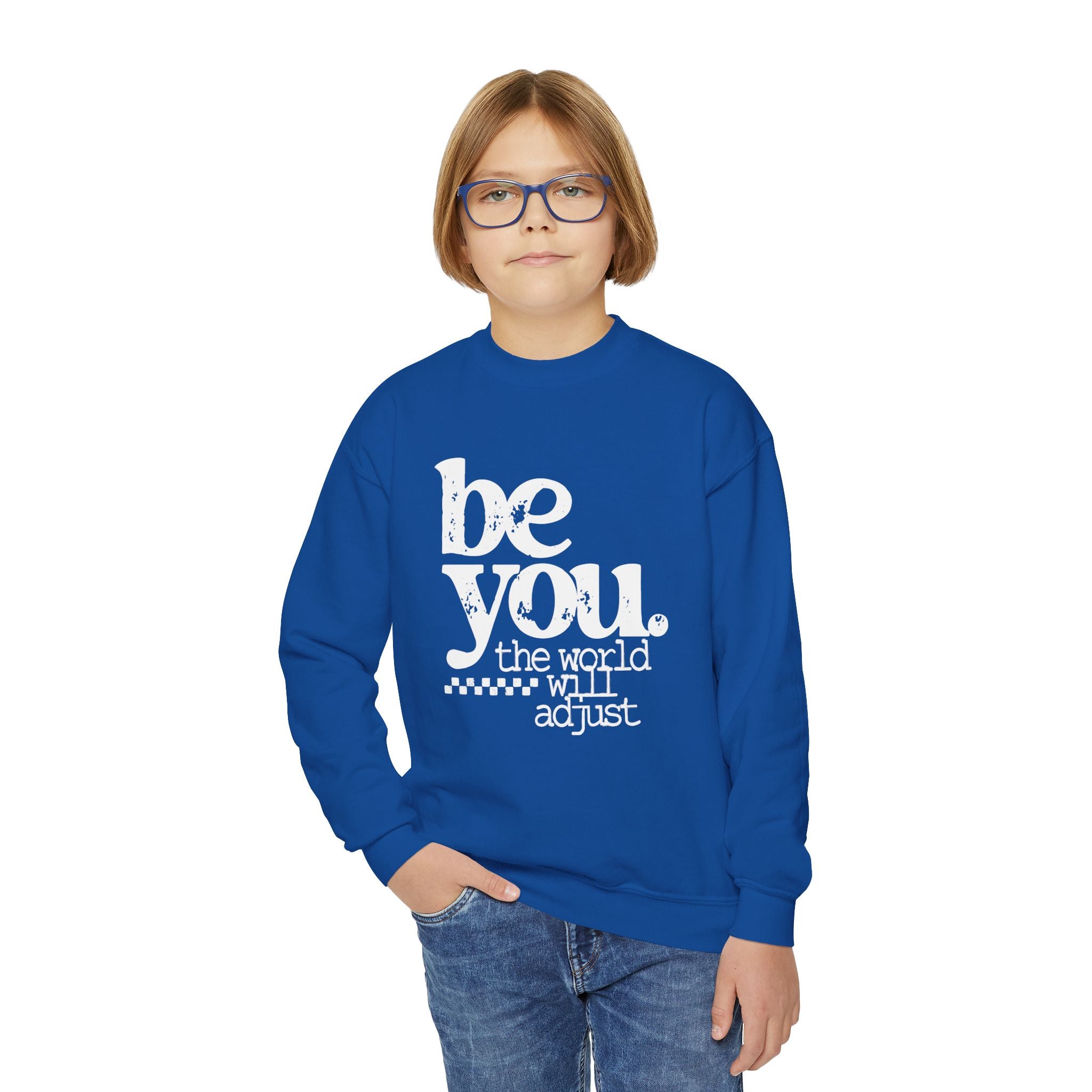 Youth Crewneck Sweatshirt — Classic White Kids Pullover