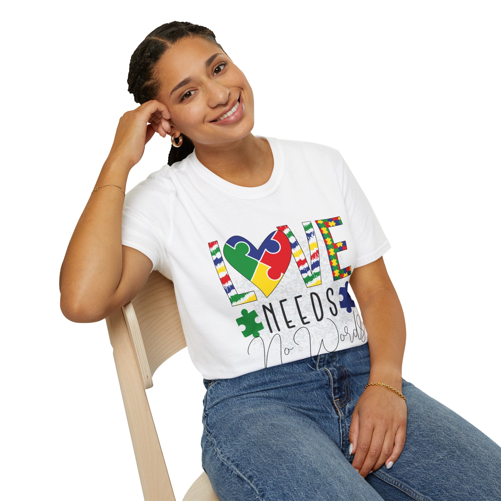 Autism Awareness Love Needs No Words T-Shirt