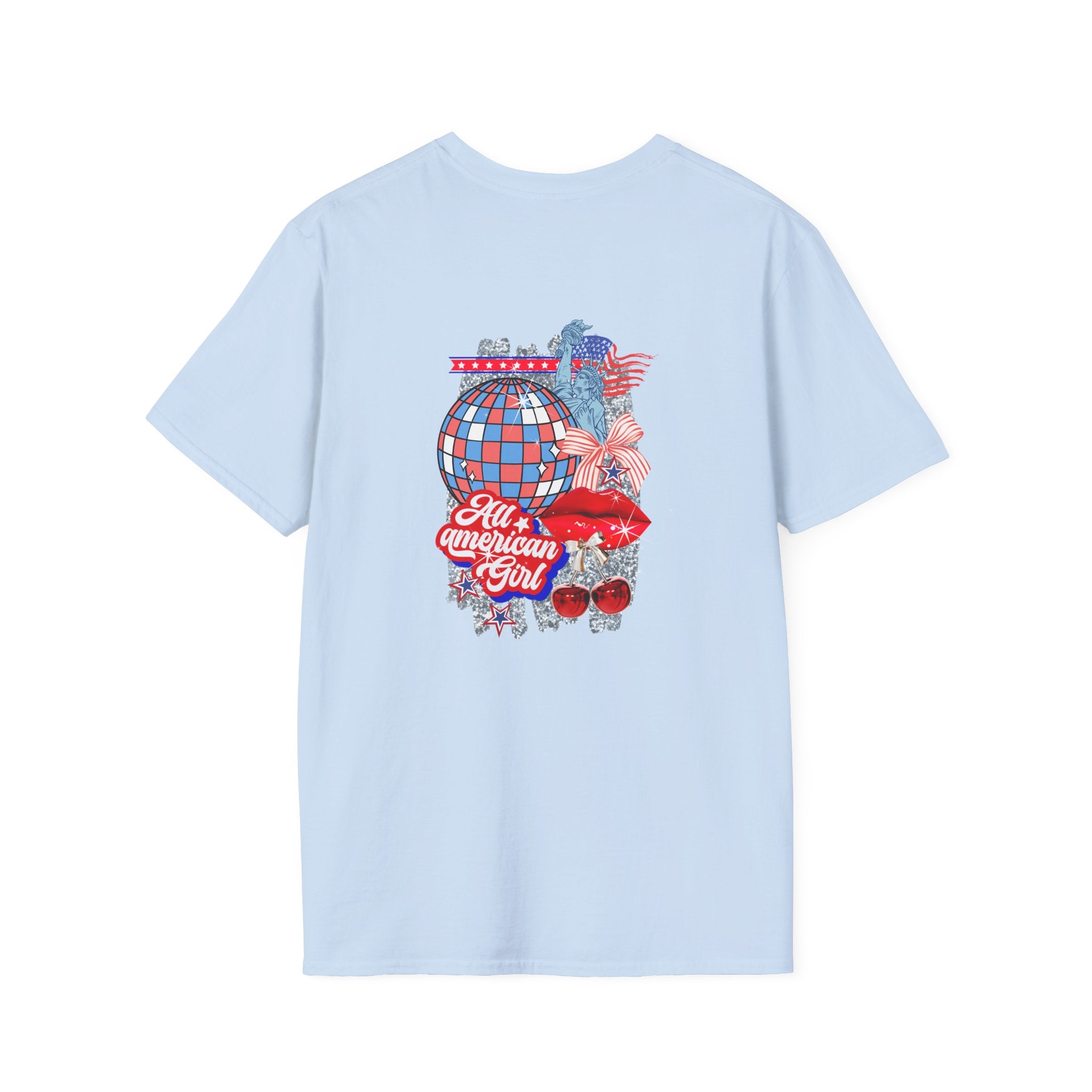 Patriotic Cherry Graphic T-Shirt