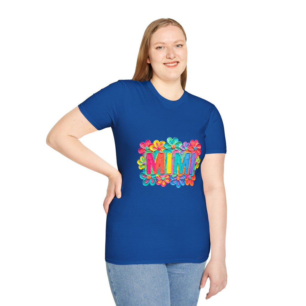 Mimi Floral Tee — Bright Colorful 'MIMI' Graphic T-Shirt