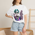 Graphic T-Shirt — Retro Punk Portrait with “My Tattoos Don’t Like You Either” Slogan