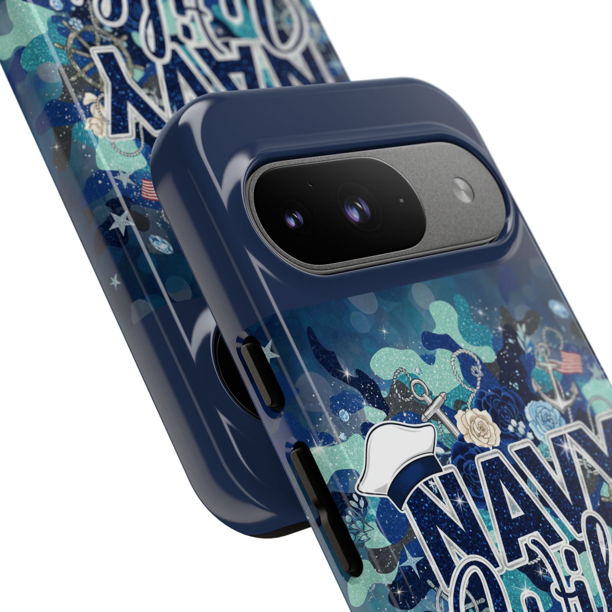 Navy Wife Tough Phone Case — Camouflage Military Tribute Protective Cover