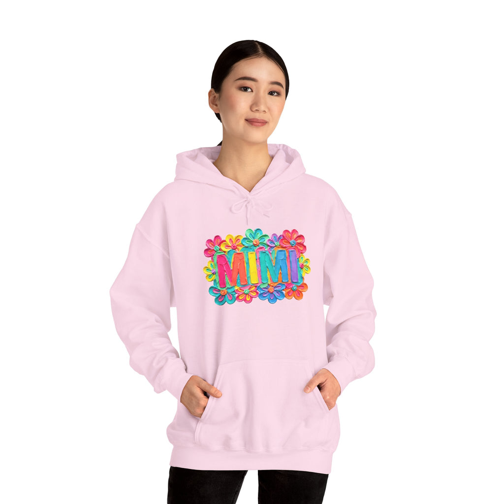 Mimi Floral Hoodie — Colorful Retro Flower Graphic Sweatshirt