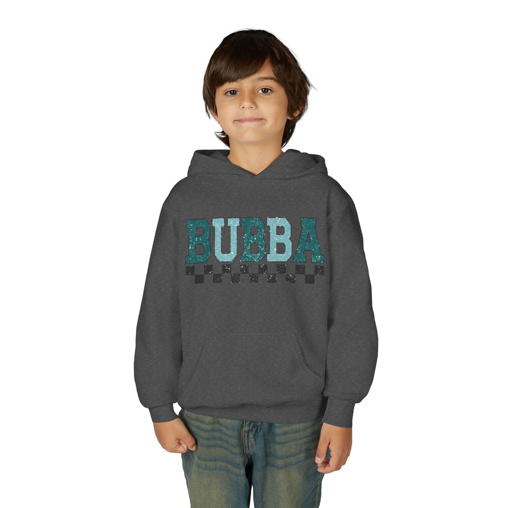 Bubba Youth Hoodie — Retro Checkered Name Pullover
