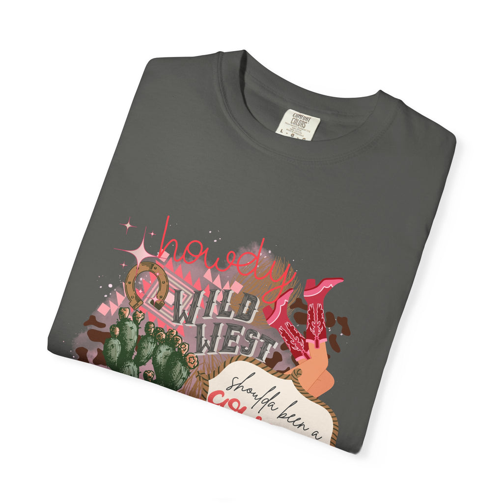Cowgirl Country Music T-Shirt — Wild West Floral "Howdy" Graphic Tee