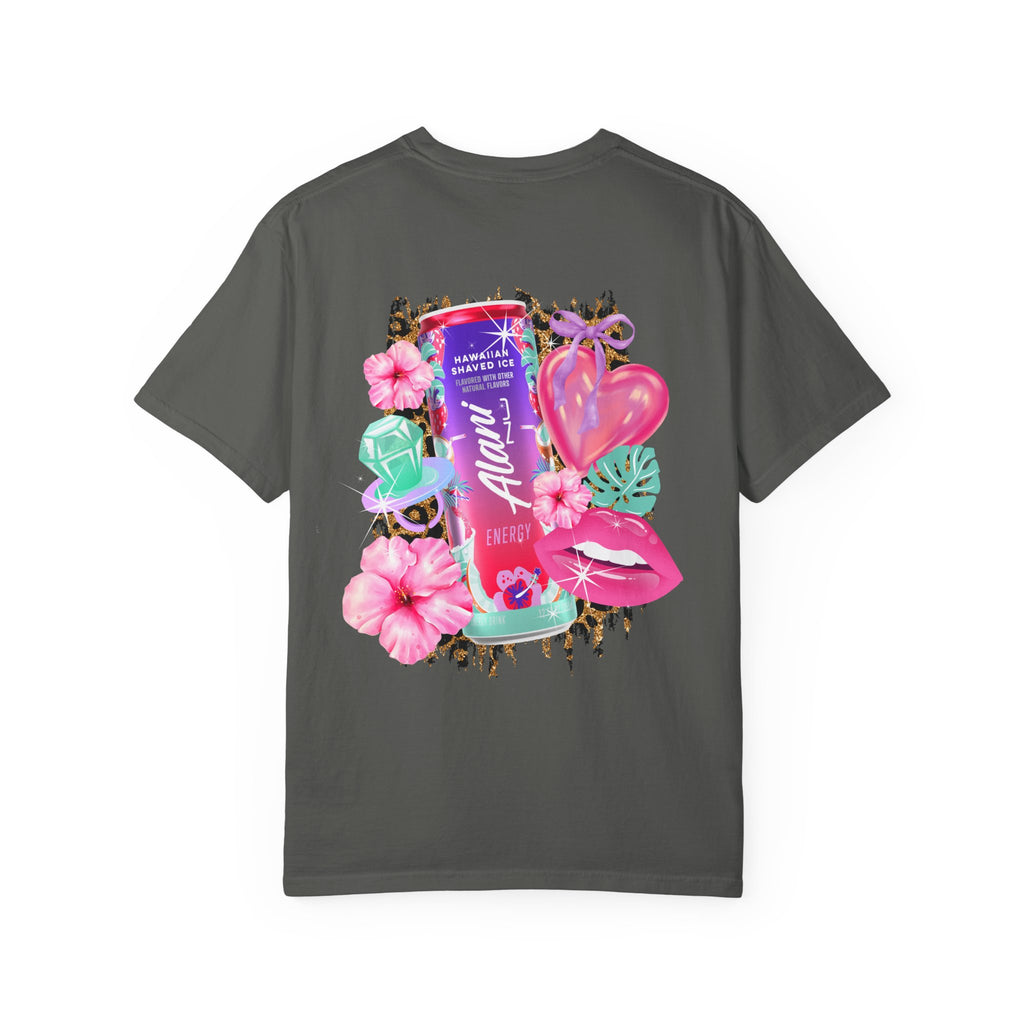Aloha Nu Graphic T-Shirt — Tropical Hibiscus Drink Design