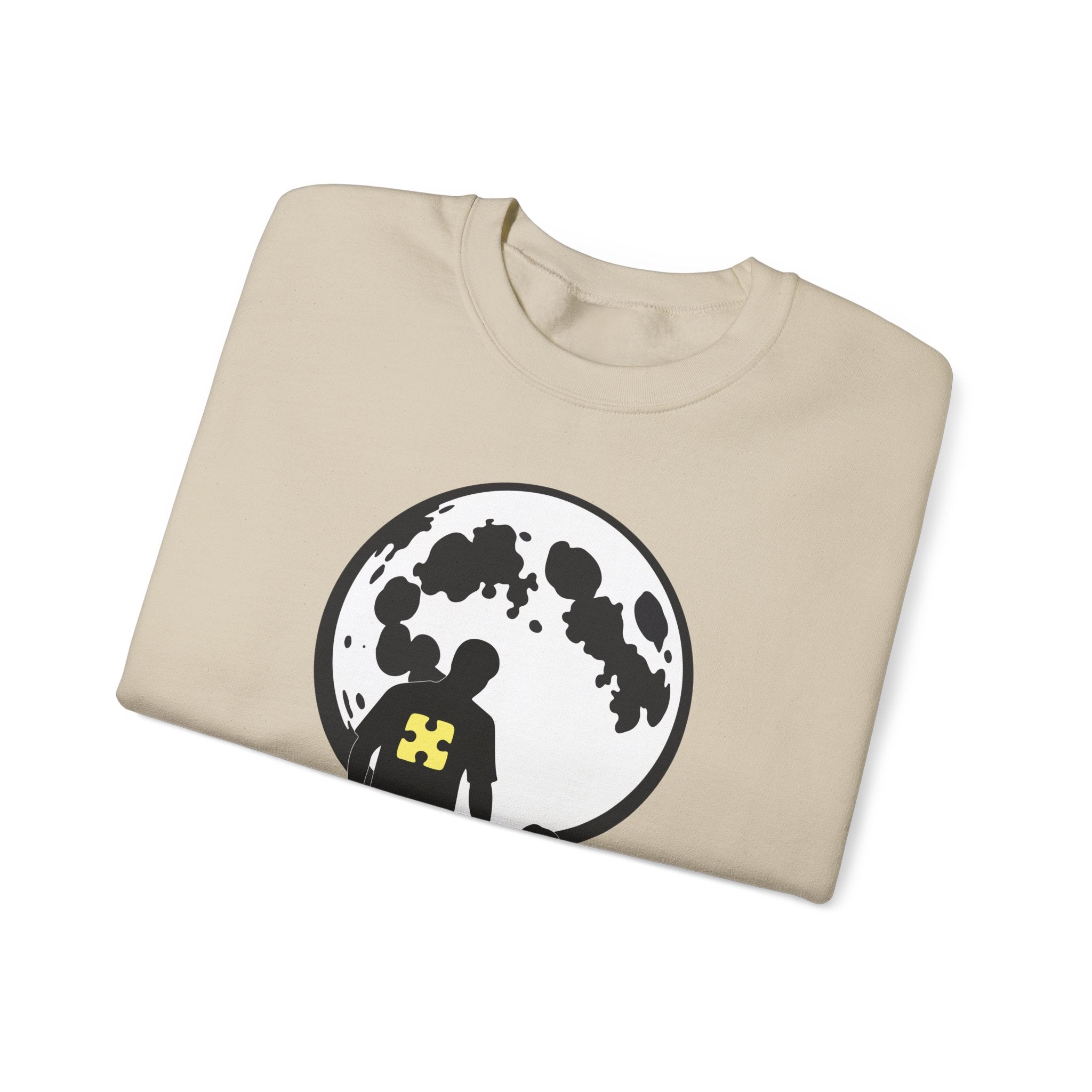 Crewneck Sweatshirt – Moonlit Parent & Child Silhouette Graphic