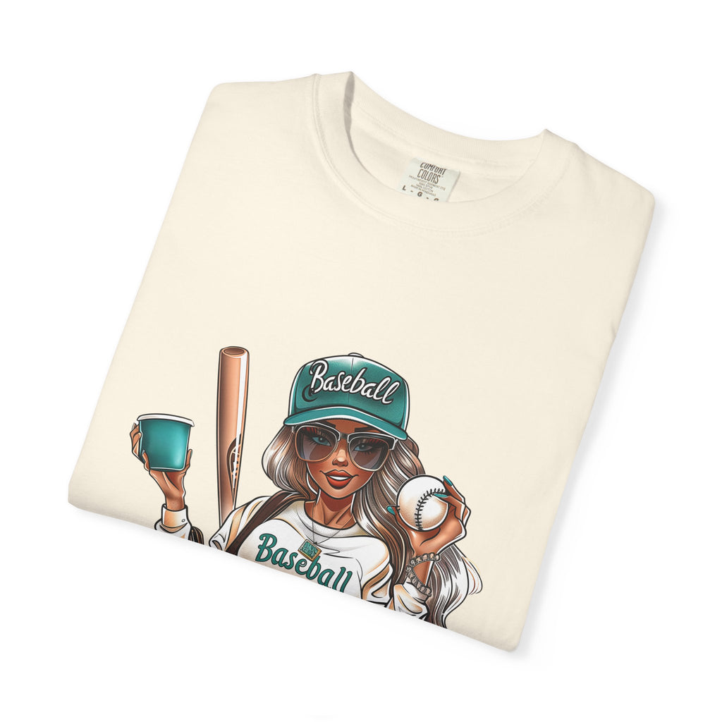 Baseball Mama T-Shirt — Cute Mom Baseball Tee with Bat & Ball Graphic