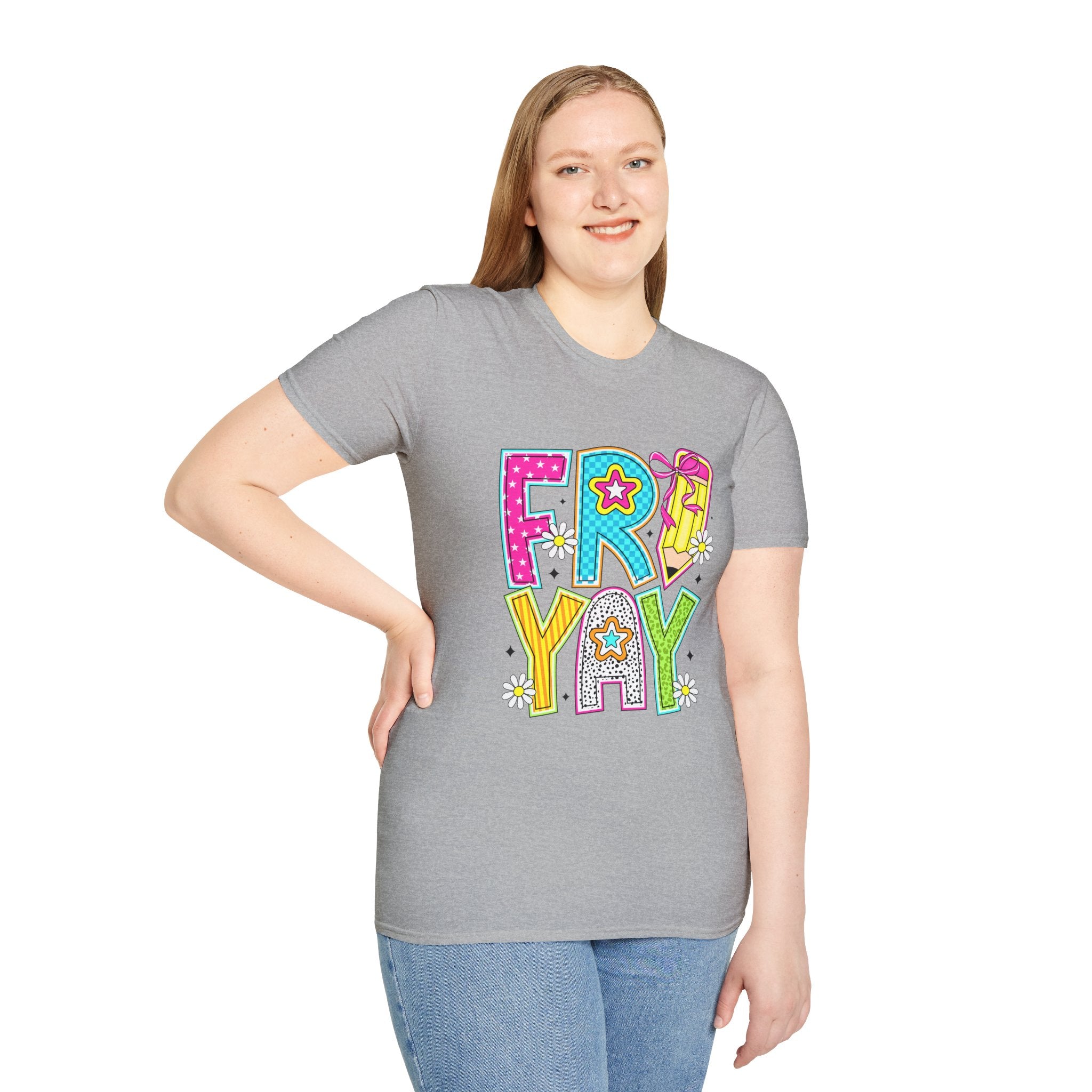 Fry-Yay Colorful Cartoon T-Shirt — Fun Fry & Fries Graphic Tee