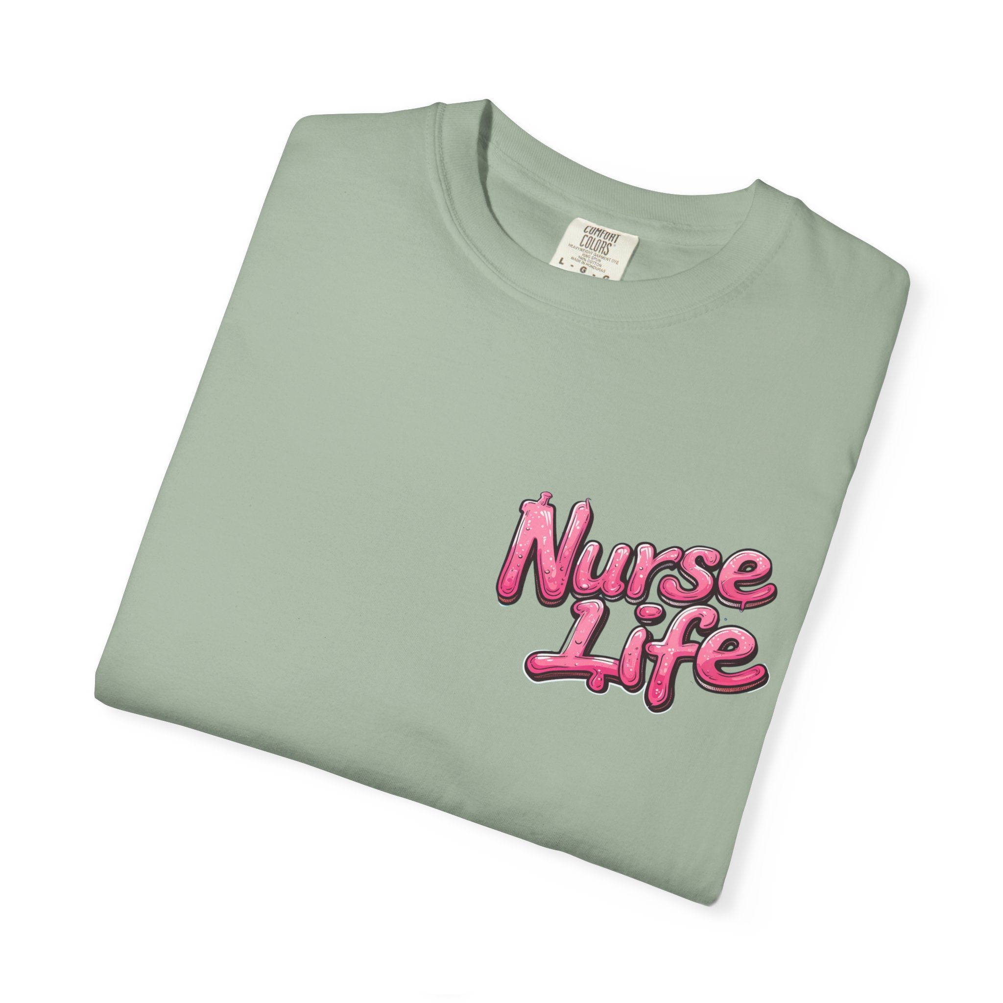 Nurse Life T-Shirt — Cute Female Nurse Watercolor Graphic Tee