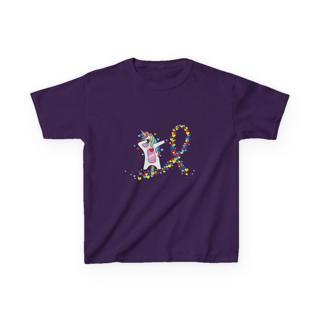 Kids Tee — Cute Unicorn Pouring Rainbow Confetti (Kids)