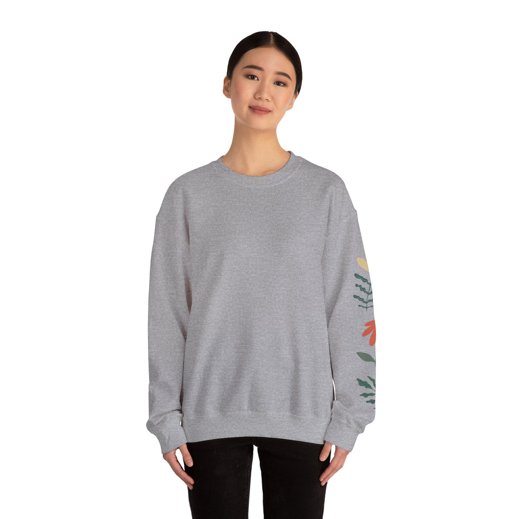 Autism Awareness Crewneck Sweatshirt — "Seeing the World Differently" Floral Design
