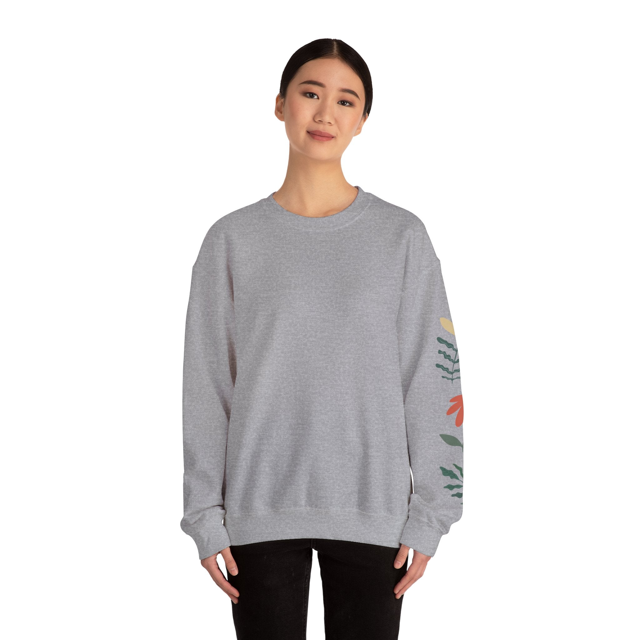 Autism Awareness Crewneck Sweatshirt — "Seeing the World Differently" Floral Design