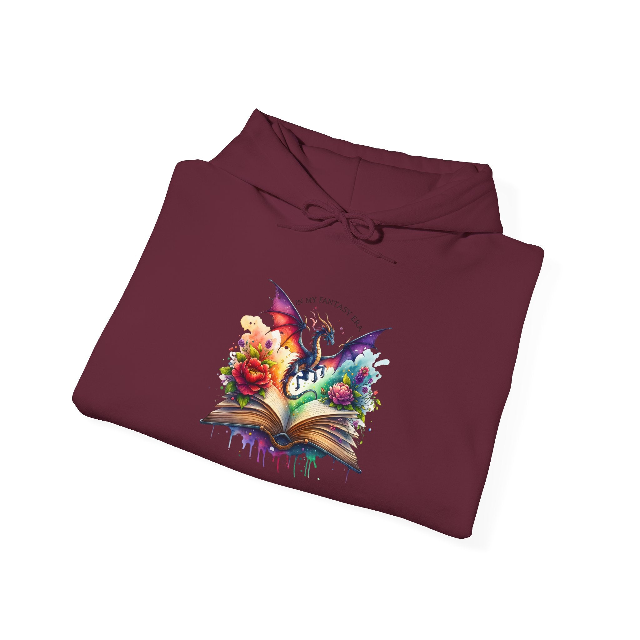 Fantasy Dragon Book Hoodie – Colorful Magic Storybook Sweatshirt