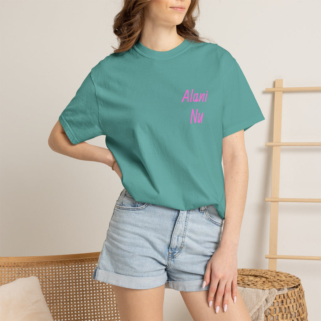 Aloha Nu Graphic T-Shirt — Tropical Hibiscus Drink Design