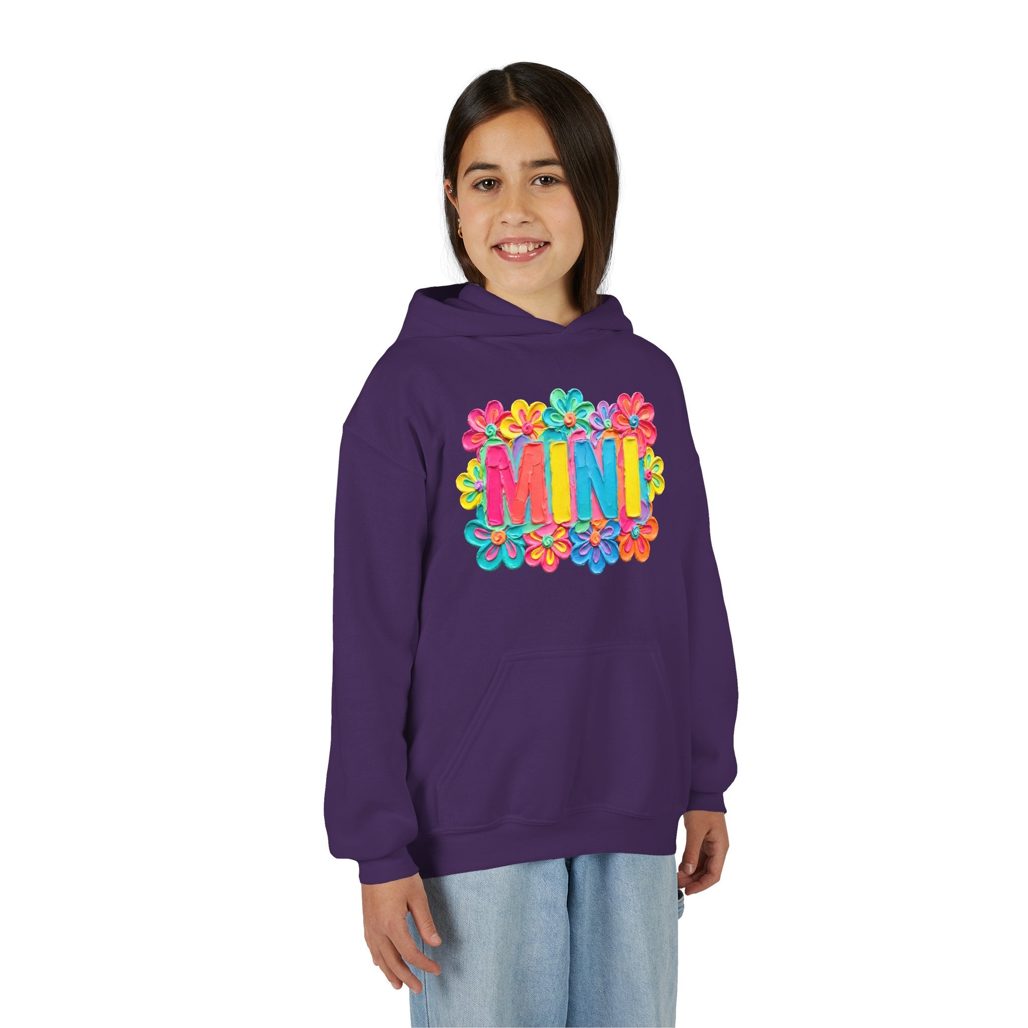 Youth Hoodie — "MINI" Colorful Floral Kids Pullover