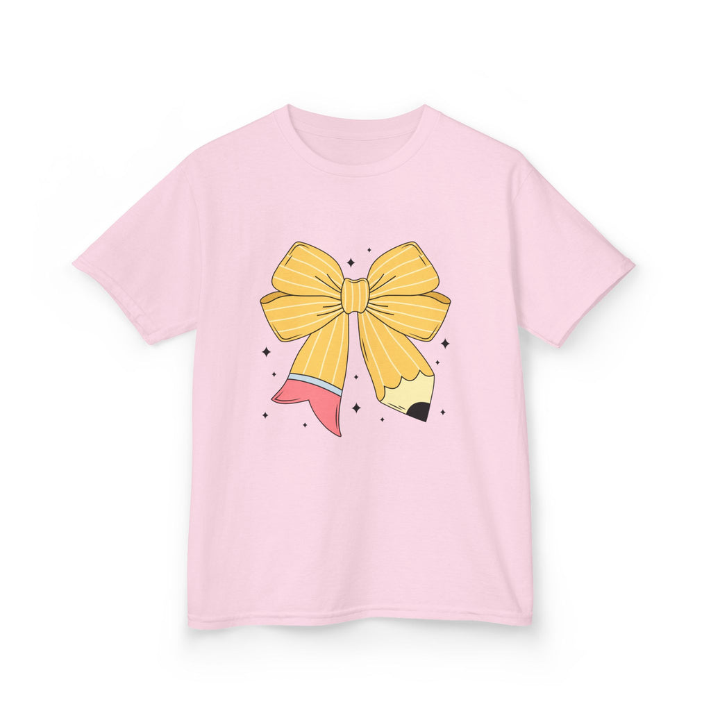 Kids Tee — Cute Yellow Bow Graphic Shirt
