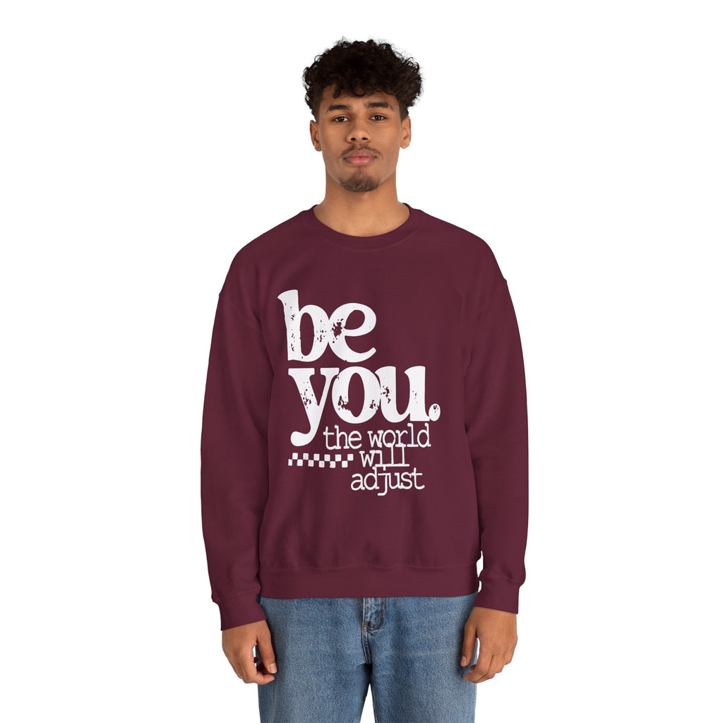 White Crewneck Sweatshirt — Classic Plain Pullover