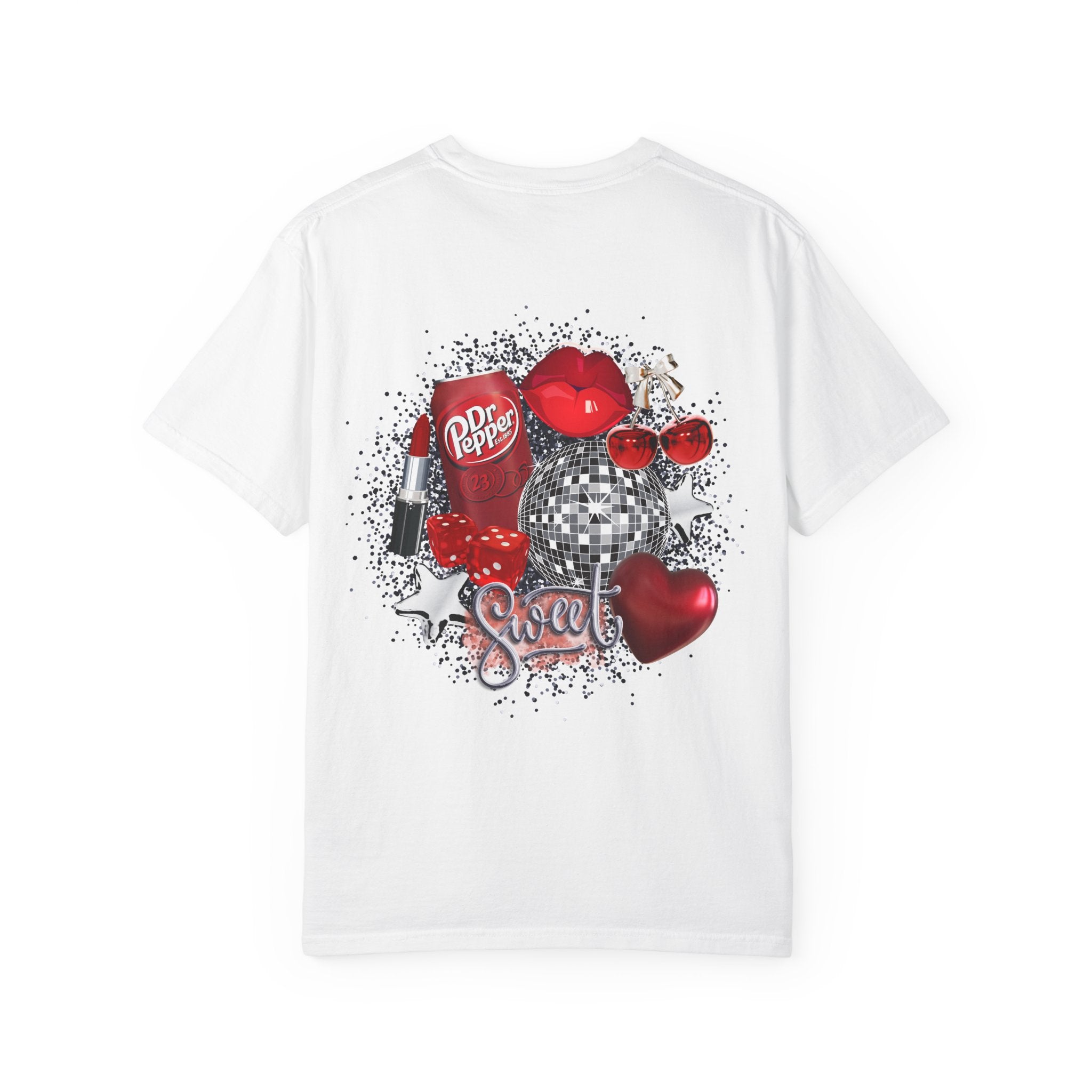 Valentine’s Disco Heart T-Shirt — Sweet Dr Pepper Pop Art Design