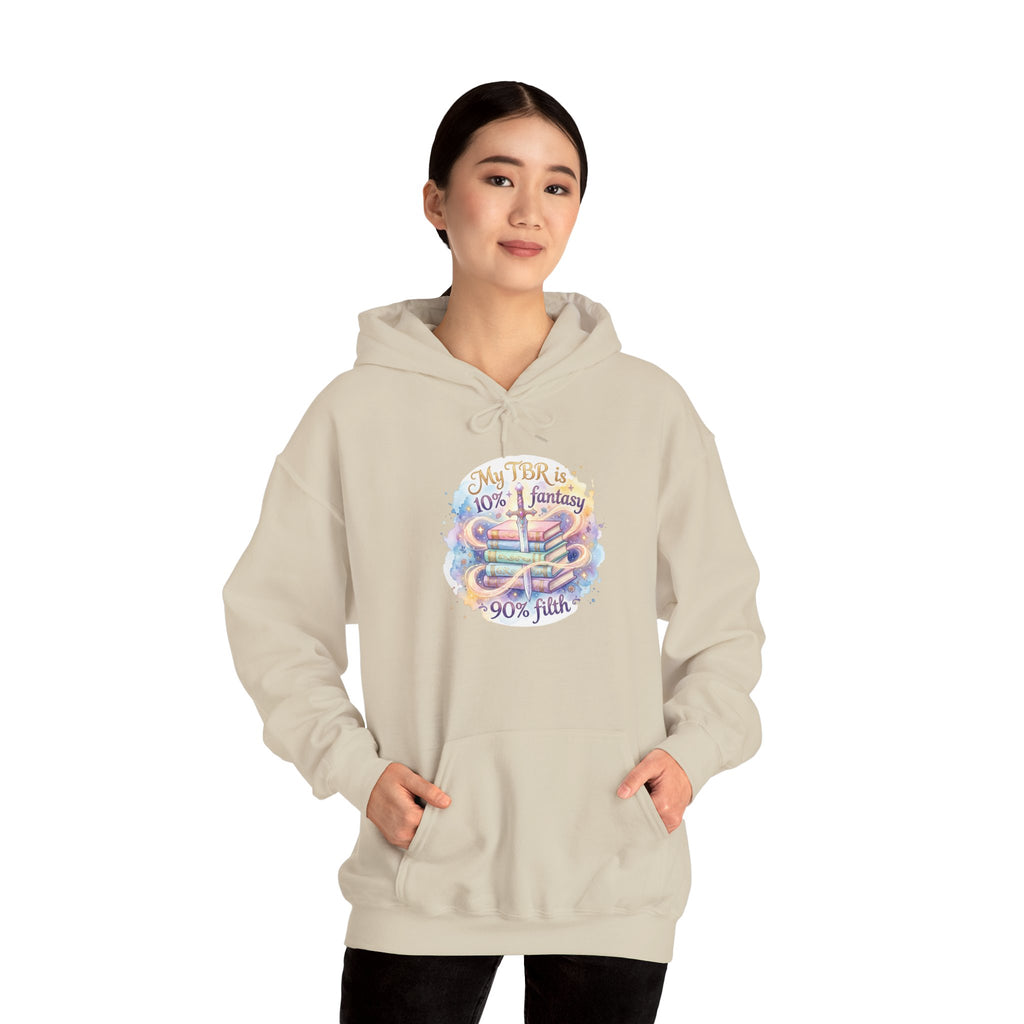 Hoodie — "My Tho is 40% Fantasy, 90% Fish" Colorful Nautical Graphic Hoodie