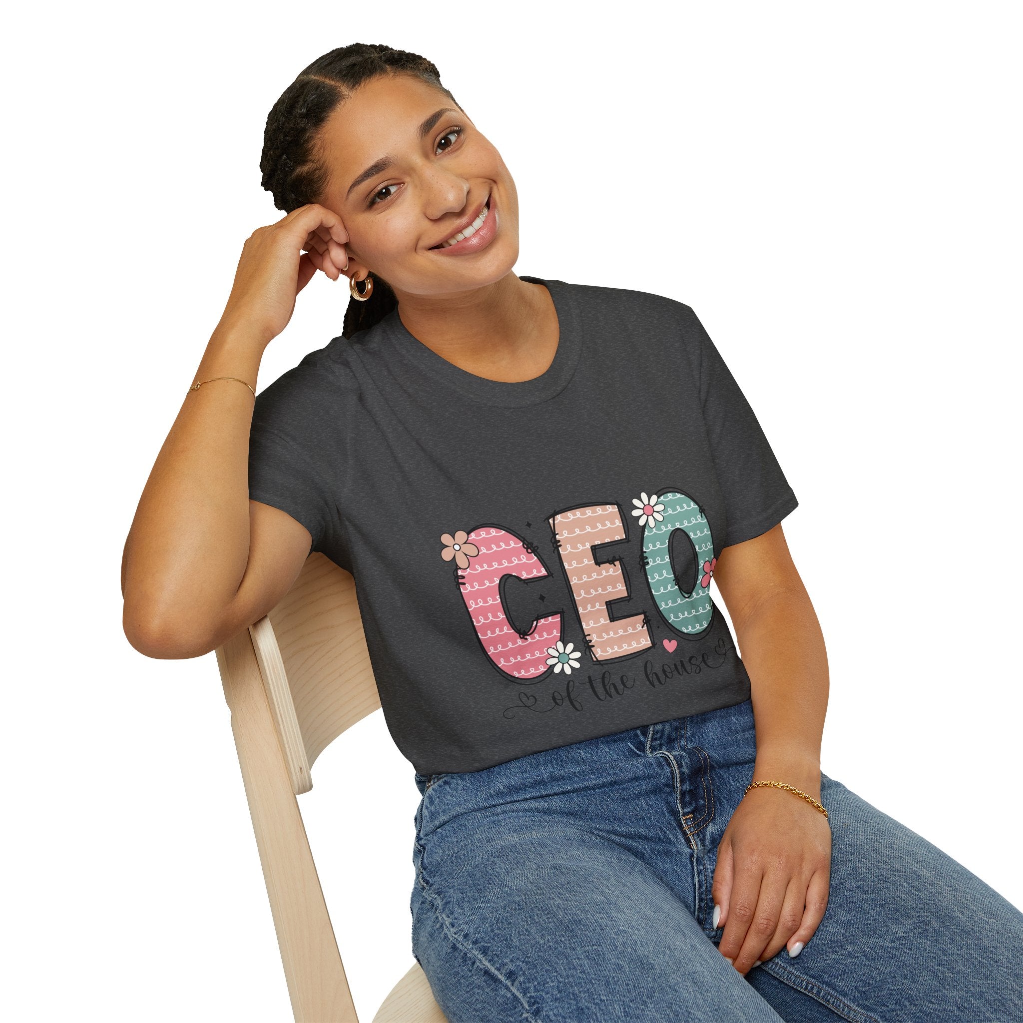 CEO of the House T-Shirt — Cute Pastel Mom/Wife Family Humor Tee