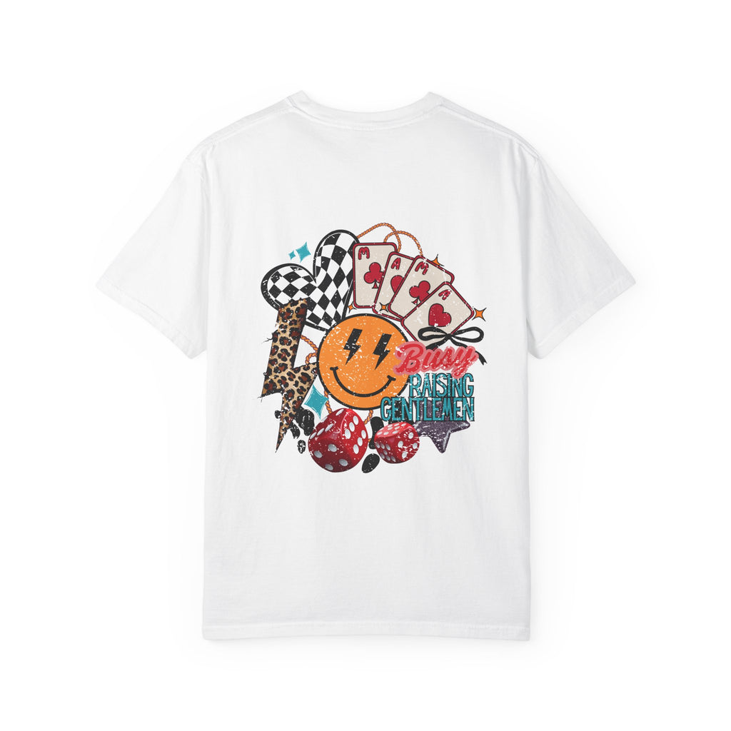 Retro Casino Smile T-Shirt – Busy Raising Hell Graphic Tee