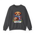 Dog Ate My Homework Sweatshirt — Cute Puppy & Books Back-to-School Crewneck