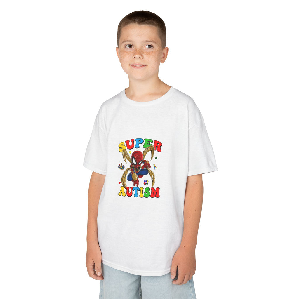 Kids T-Shirt — "Super Autism" Colorful Puzzle Bunny Tee