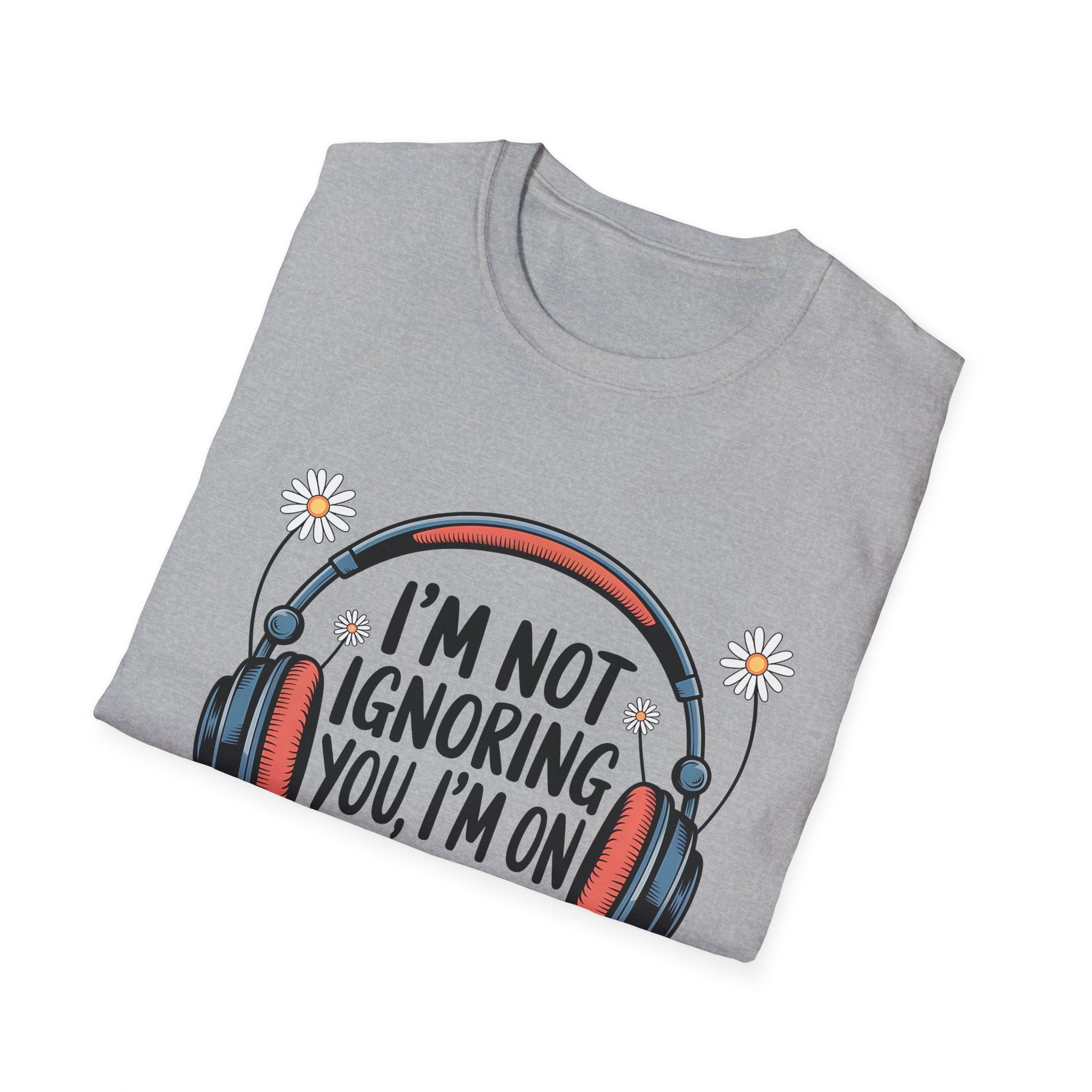 Book Lover T‑Shirt — "I’m Not Ignoring You, I’m on Chapter 12" Headphones Design