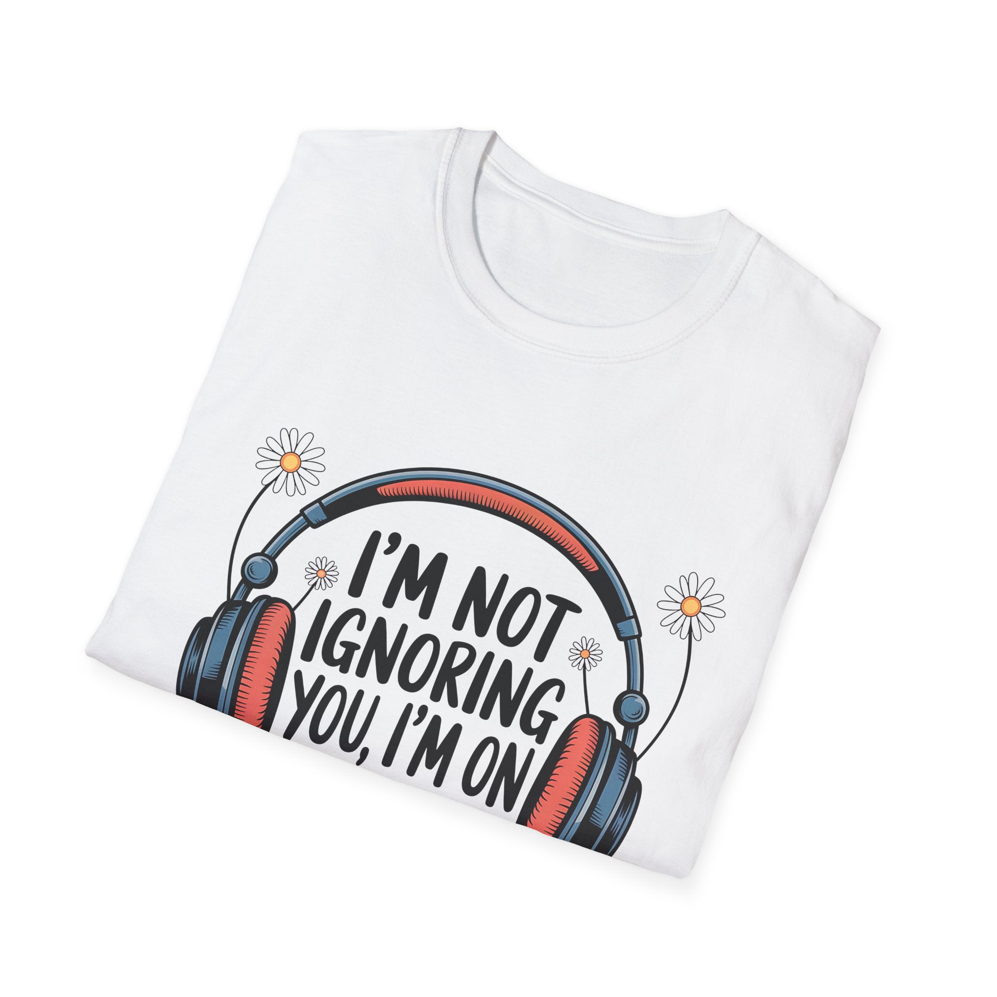 Book Lover T‑Shirt — "I’m Not Ignoring You, I’m on Chapter 12" Headphones Design