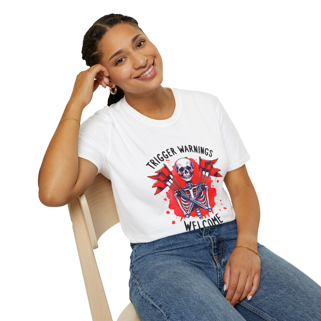 Trigger Warnings Welcome Skeleton T-Shirt