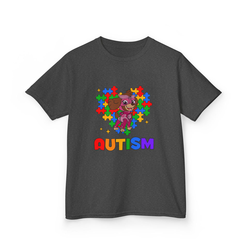 Kids Autism Puzzle Heart T-Shirt — Colorful Awareness Tee for Children