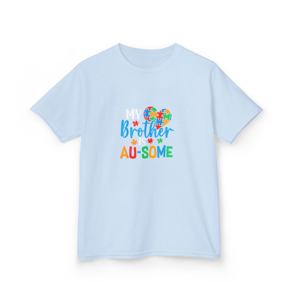 Kids T-Shirt — "Brother Au-some" Colorful Autism Awareness Tee