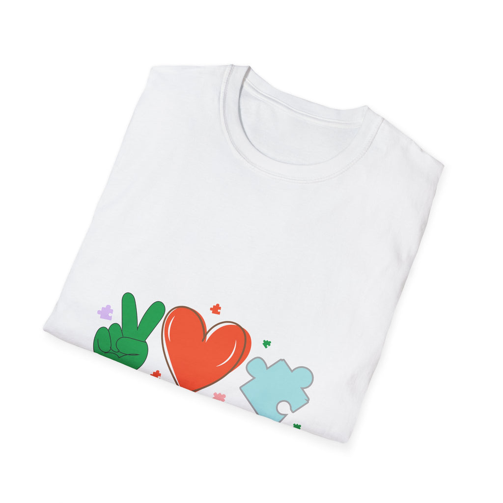Autism Awareness T-Shirt — Peace • Love • Autism Graphic Shirt
