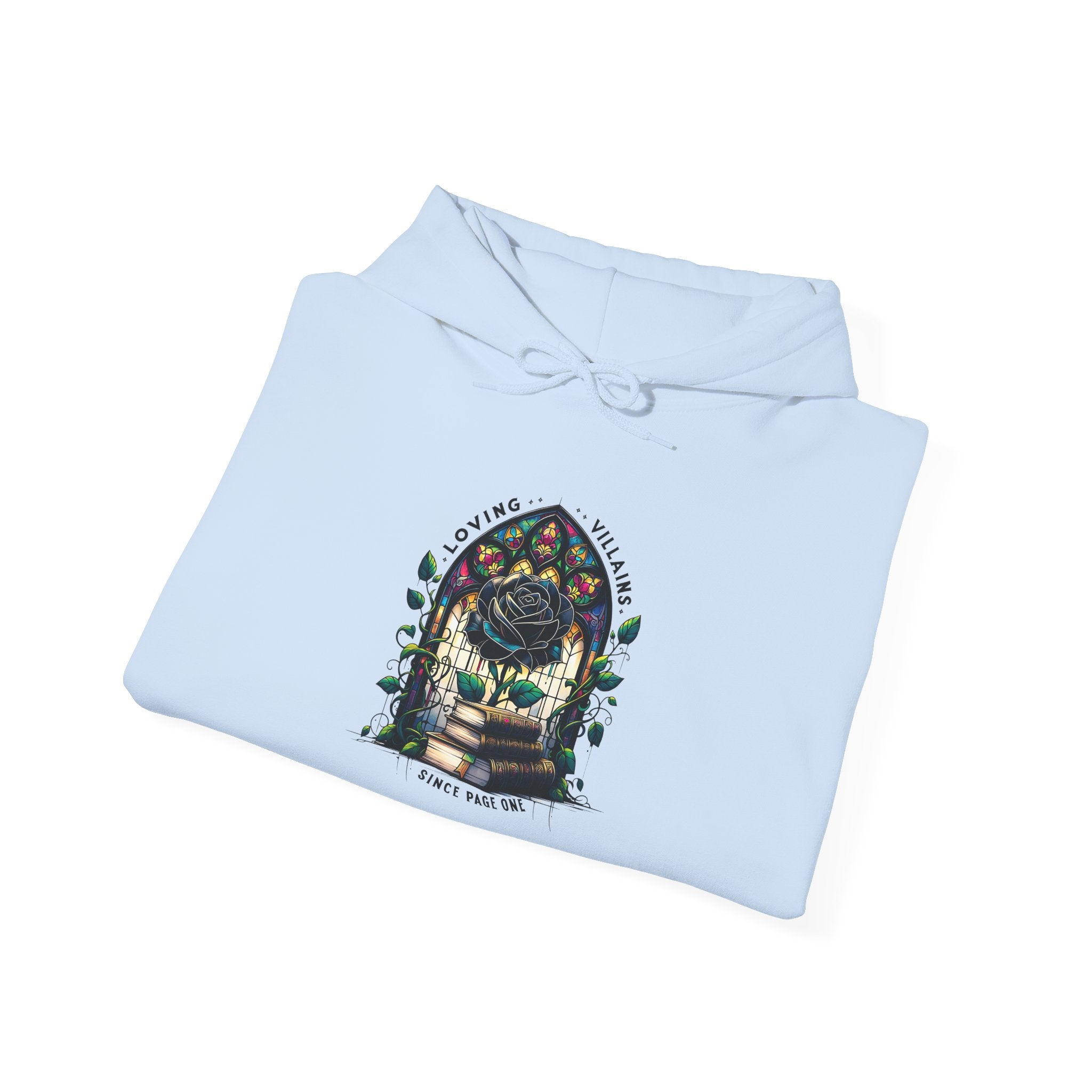 Hoodie — 'Eat the Rich' Gothic Garden Stained-Glass Hoodie